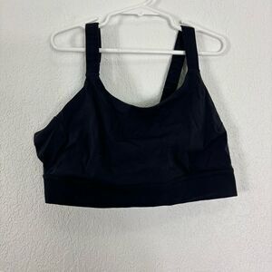 A‎ Day Deep Navy Blue Lighten Up Pullover Sports Bra Size Medium